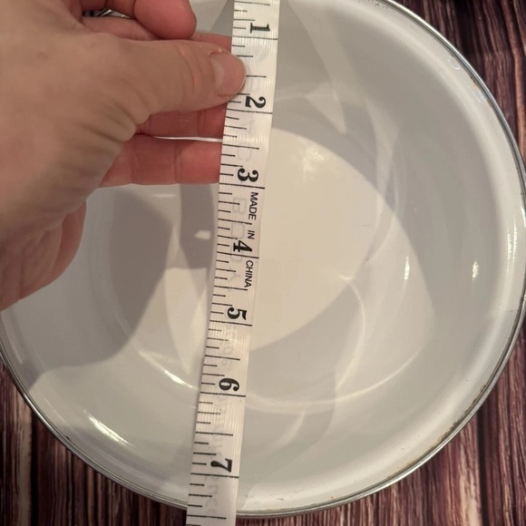 Victoria Silk Flowers Metal Enamel Nesting Bowls Mixing BowL Grandma Cottage VTG - Picture 10 of 11